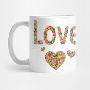 Love with hearts Mug